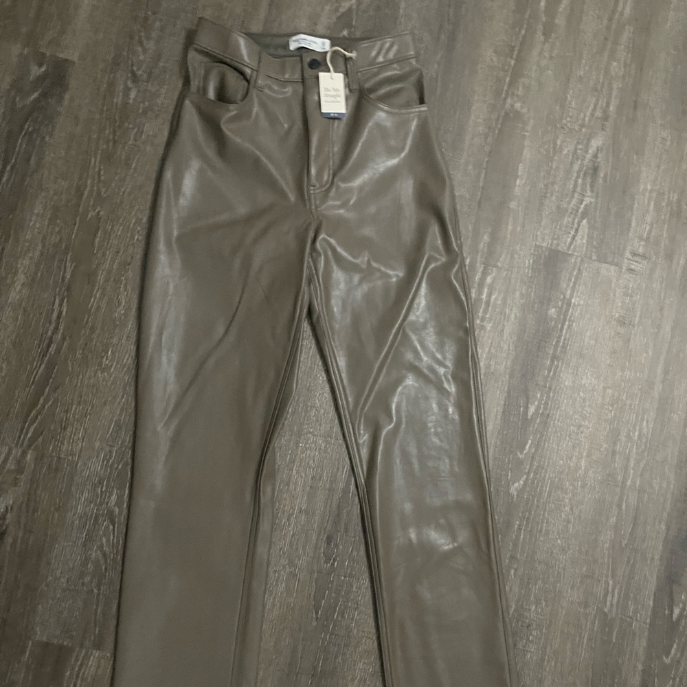 Abercrombie and fitch leather pants